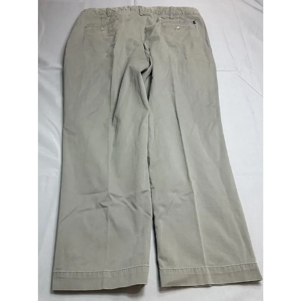 Polo Ralph Lauren Pants Mens 40x30 Gray Preston Chino Straight Leg Classic